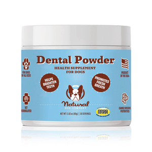 Natural Dog Company Dental Powder for Dogs (2.82 oz) - Dog Dental Care 1