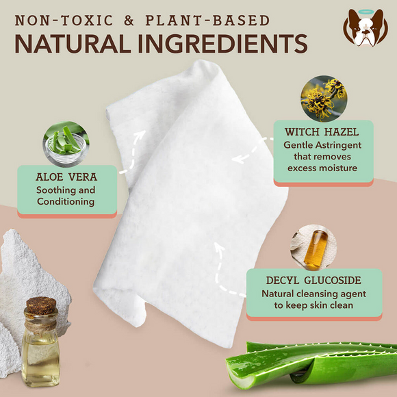 Natural Dog Company Extra Large Grooming Wipes (50 wipes) - Pet Wipes 3