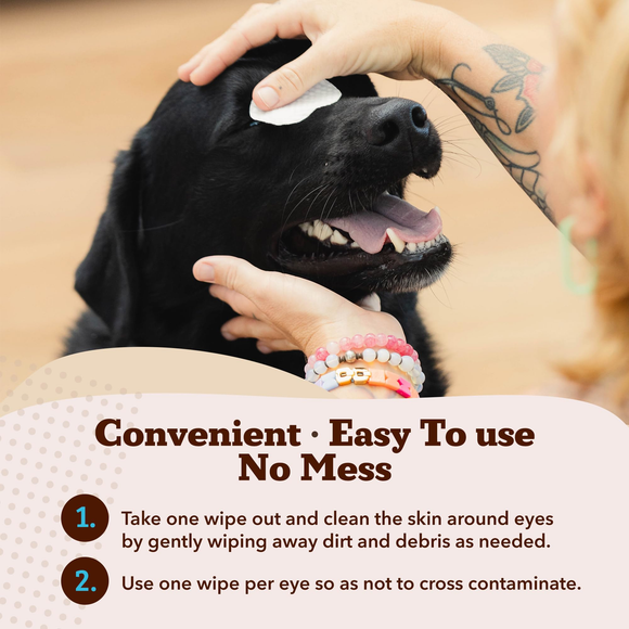 Natural Dog Company Eye Wipes for Dogs (90 wipes) - Dog Eye Cleaning Wipes 4