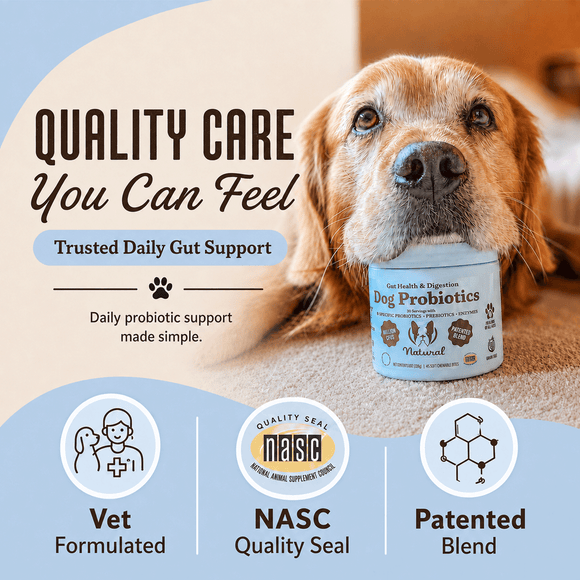 Natural Dog Company Gut Health & Digestion Dog Probiotics (45 Soft Chews) - Probiotic Supplement 8