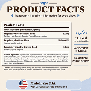 Natural Dog Company Gut Health & Digestion Dog Probiotics (45 Soft Chews) - Probiotic Supplement 2