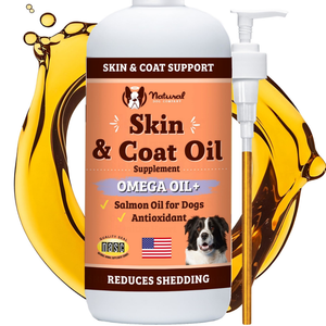 Natural Dog Company High Omega-3 Skin & Coat Oil (16 oz) - Dog Skin & Coat Supplements 1