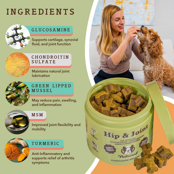 Natural Dog Company Hip & Joint Soft Chews for Dogs (90 Chews) - Dog Joint & Hip Supplements 4