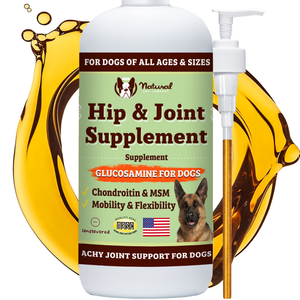 Natural Dog Company Liquid Glucosamine Hip & Joint Liquid Supplement (16 oz) - Dog Hip & Joint Supplements 1