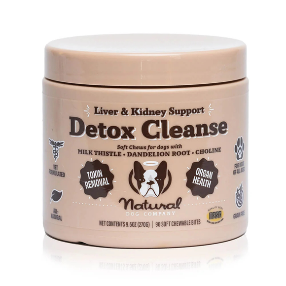 Natural Dog Company Liver & Kidney Detox Cleanse for Dogs (90 soft chews) - Dog Treats 1