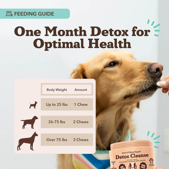 Natural Dog Company Liver & Kidney Detox Cleanse for Dogs (90 soft chews) - Dog Treats 5