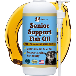 Natural Dog Company Senior Support Fish Oil (16 oz) - Omega-3 Supplement 1