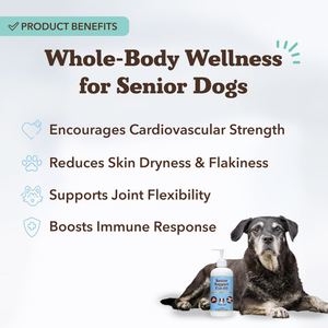 Natural Dog Company Senior Support Fish Oil (16 oz) - Omega-3 Supplement 2