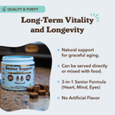 Natural Dog Company Senior Support with Adaptogens Antioxidant & Amino Acids (90 soft chews) - Dog Supplements &