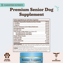 Natural Dog Company Senior Support with Adaptogens Antioxidant & Amino Acids (90 soft chews) - Dog Supplements &
