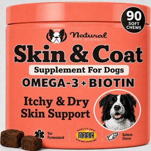 Natural Dog Company Skin & Coat Soft Chews (90 Soft Chews) - Dog Skin & Coat Supplements 1