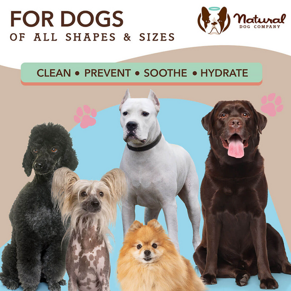 Natural Dog Company Skin Soother Wipes (100 Wipes) - Pet Wipes 6