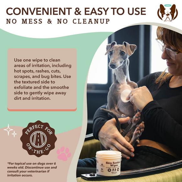 Natural Dog Company Skin Soother Wipes (100 Wipes) - Pet Wipes 5