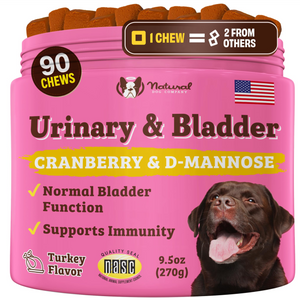 Natural Dog Company Urinary & Bladder Support for Dogs (90 soft chews) - Dog Treats 1