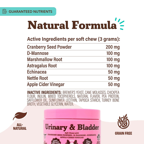 Natural Dog Company Urinary & Bladder Support for Dogs (90 soft chews) - Dog Treats 6