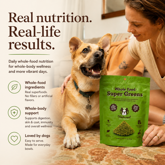 Natural Dog Company Whole Food Super Greens Meal Topper for Dogs (8 oz) - Dog Food Toppers 2