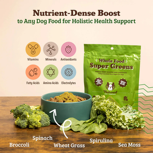 Natural Dog Company Whole Food Super Greens Meal Topper for Dogs (8 oz) - Dog Food Toppers 2