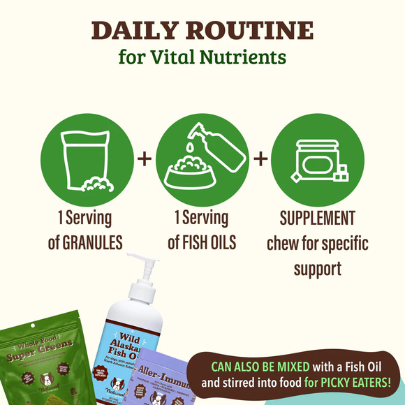 Natural Dog Company Whole Food Super Greens Meal Topper for Dogs (8 oz) - Dog Food Toppers 4