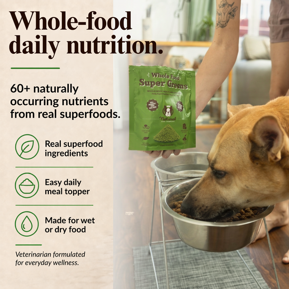 Natural Dog Company Whole Food Super Greens Meal Topper for Dogs (8 oz) - Dog Food Toppers 5