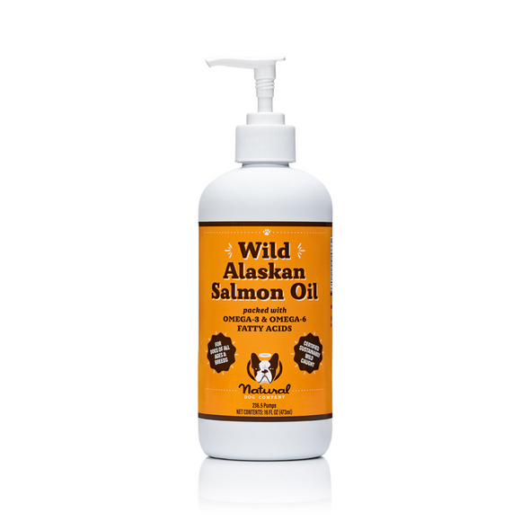 Natural Dog Company Wild Alaskan Salmon Oil - 16 oz - Pet Vitamins & Supplements 8