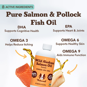 Natural Dog Company Wild Alaskan Salmon Oil - Pet Vitamins & Supplements 2