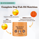 Natural Dog Company Wild Alaskan Salmon Supplement for Dogs (90 soft chews) - Dog Vitamins & Supplements 2