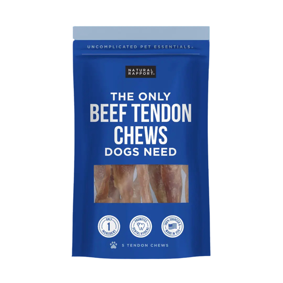 Natural Rapport The Only Beef Tendon Chews Dogs Need - 5 ct - Dog Treats 1