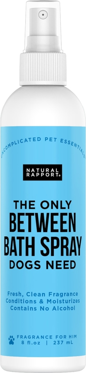 Natural Rapport The Only Between Bath Spray Dogs Need (8 oz) - Amber & Sandalwood Scent - Pet Fragrances & Deodorizing