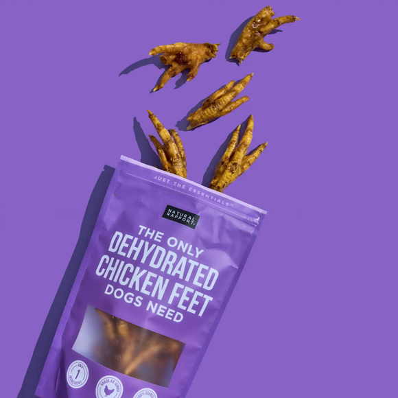 Natural Rapport The Only Dehydrated Chicken Feet Dogs Need (12 ct) - Dog Treats 2