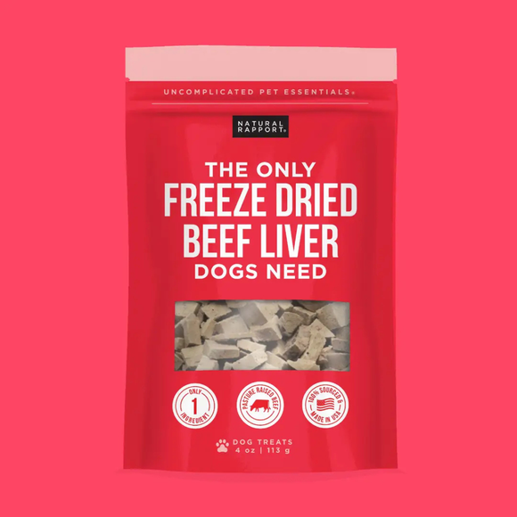 Natural Rapport The Only Freeze Dried Beef Liver Dogs Need - 4 oz - Dog Treats 2