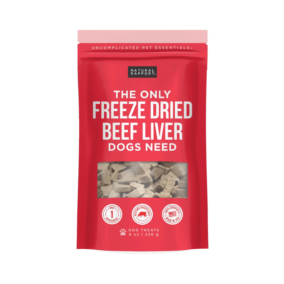 Natural Rapport The Only Freeze Dried Beef Liver Dogs Need - 8 oz - Dog Treats 1