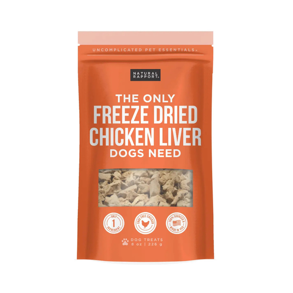 Natural Rapport The Only Freeze Dried Chicken Liver Dogs Need - 8 oz - Dog Treats 1