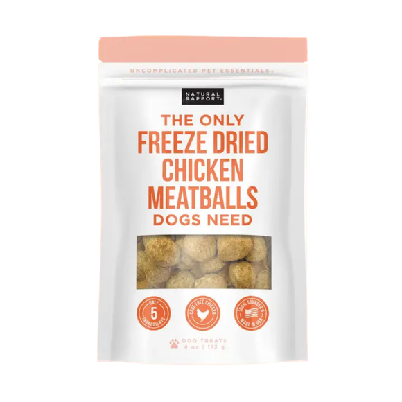 Natural Rapport The Only Freeze Dried Chicken Meatballs Dogs Need - 4 oz - Dog Treats 1
