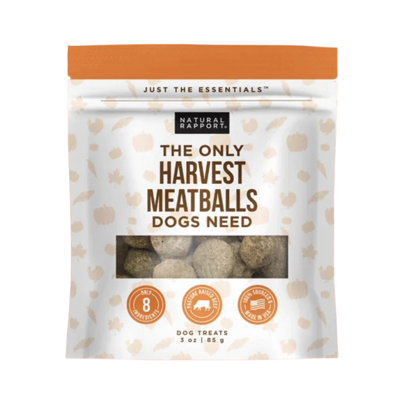 Natural Rapport The Only Harvest Meatballs Dogs Need (3oz) - Dog Treats 1