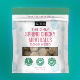 Natural Rapport The Only Spring Chicky Meatballs Dogs Need (3 oz) - Dog Treats 1