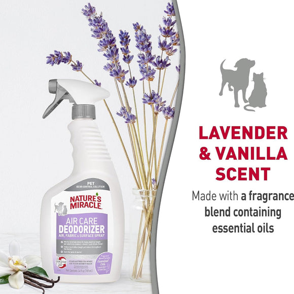 Nature's Miracle Air Care Deodorizer Spray- Lavender Vanilla Scent (24 oz)