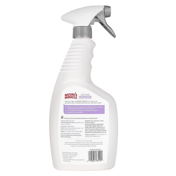 Nature's Miracle Air Care Deodorizer Spray- Lavender Vanilla Scent (24 oz)