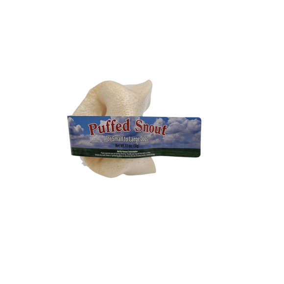 Nature's Own Puffed Pork Snout Dog Treats
