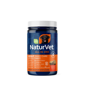 NaturVet Adult Daily Care Multi-Benefit 10-in-1 Support For Dogs (60 Soft Chew) - Dog Health Supplement 1