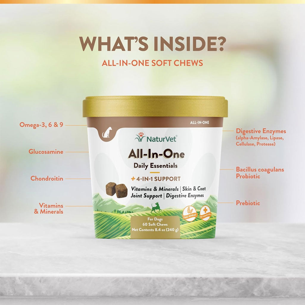 Daily Health Support for Dogs: NaturVet All-In-One 4-in-1