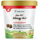 NaturVet Aller-911 Allergy Aid Soft Chews Plus Antioxidants for Dogs, 70 count