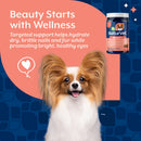 NaturVet Beauty with Hyaluronic Acid & Lutein Dog Supplement Bacon & Chicken Flavor 60-count - Pet Vitamins &