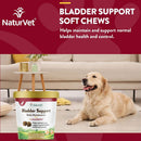 NaturVet Bladder Support Daily Maintenance with Cranberry Soft Chews for Dogs