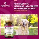 NaturVet Glucosamine DS Plus Level 2 Chewable Tablets with Chondroitin & MSM for Dogs & Cats