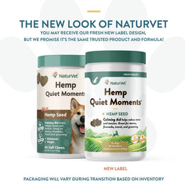 NaturVet Hemp Quiet Moments Plus Hemp Seed Soft Chews for Dogs - Dog Calming & Anxiety Supplements 2