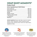 NaturVet Hemp Quiet Moments Plus Hemp Seed Soft Chews for Dogs - Dog Calming & Anxiety Supplements 12