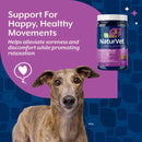 NaturVet Hip & Joint Soreness Relief Bacon & Chicken Flavor for Dogs 60 count - Dog Vitamins & Supplements 3