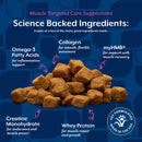 NaturVet Muscle with Creatine & Collagen Dog Supplement Bacon & Chicken Flavor 60-count - Pet Vitamins & Supplements 7