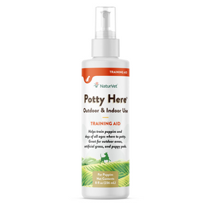 NaturVet Potty Here Training Aid Spray for Indoor & Outdoor Use (8 oz) - Pet Training Aids 1