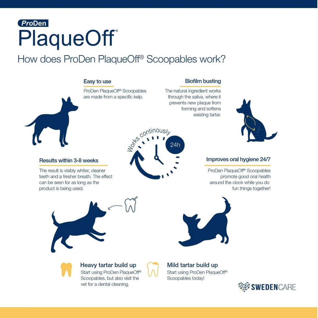 NaturVet ProDen PlaqueOff Dental Dog Treats for Large Breeds
